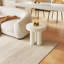 Cream-White Round Coffee Table Set, Minimalist and Versatile