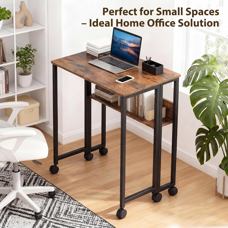 Computer Desk, Brown/Black
