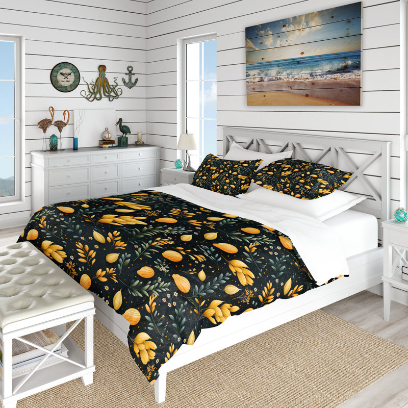 Literie de collage vert et jaune, Housse de couette simple + 1 taie décorative stan
