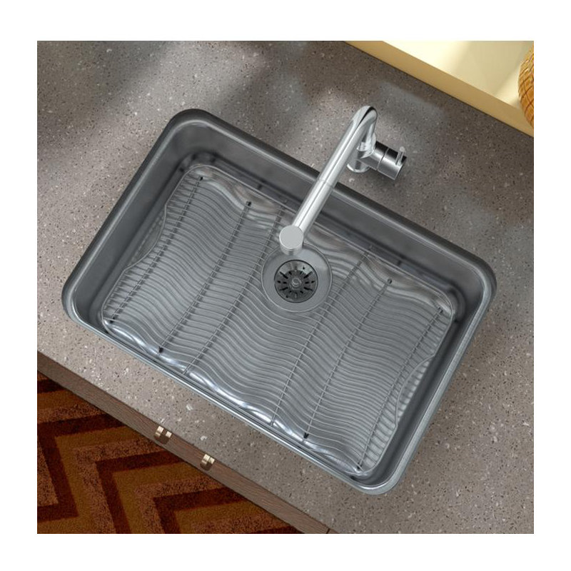 Grille d'évier 15 po x 23 po, Arrière central
