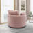 Chemaia Upholstered Swivel Barrel Chair-436219717