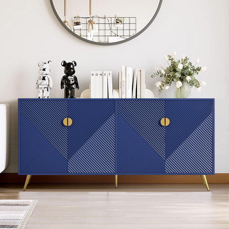 Buffet bas de 63 po, Bleu marine