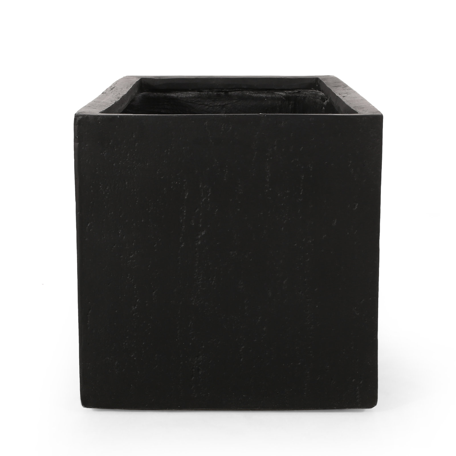 Shiner Lightweight Concrete Planter Box Set, Black, 18" H x 35.25" W x 18" D, 2