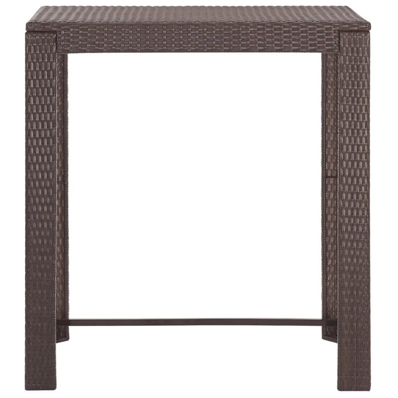 Garden Bar Set with Cushions Patio, Brown