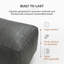 Repose-pieds gris avec repose-pieds 10 po Florence-116422358