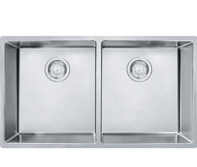 Compact 32" L x 18" W Undermount Double Basin Kitchen Sink