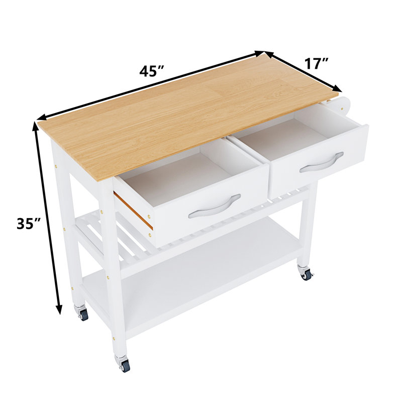 Îlot de cuisine 19,68 po Ashantee, Blanc