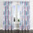 Abstract Velvet Curtains - Pink Needle Line Stripes Grommet Curtain - 1 Panel-372992001-372992007