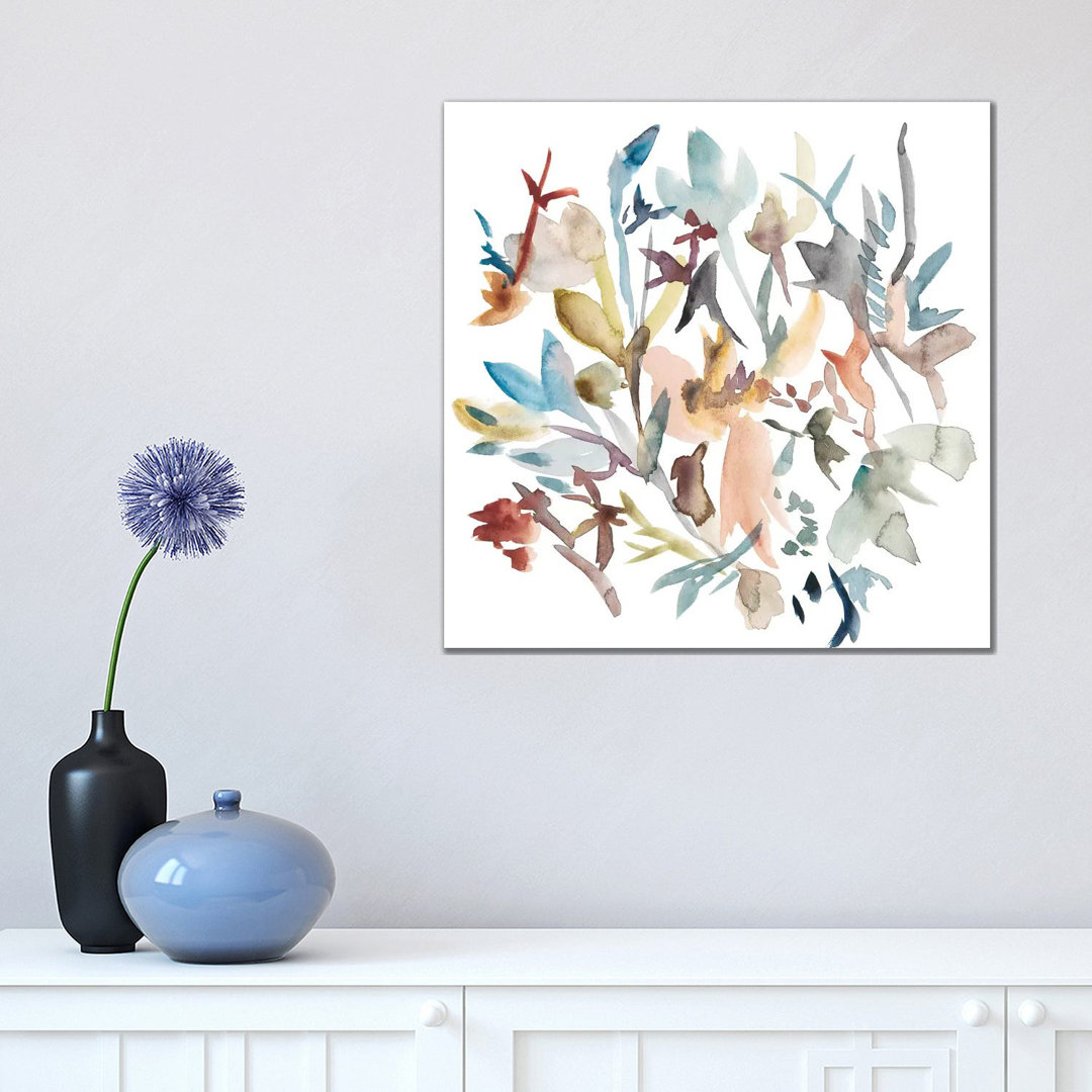 Forest Flowers I by Chariklia Zarris - Wrapped Canvas Painting