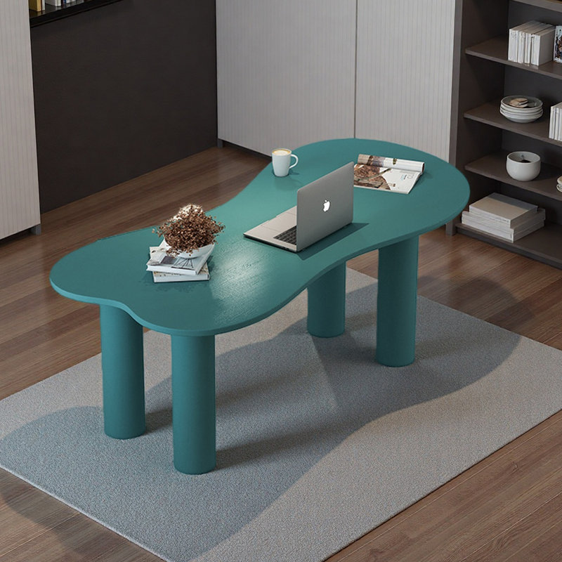 Bureau moderne nordique courbé, H 29,5 po x l 66,9 po x P 29,5 po