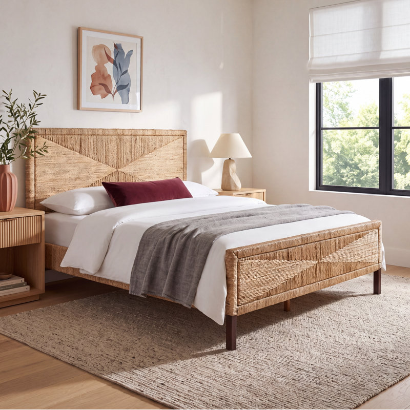 Aleja Woven Banana Stem Bed, King