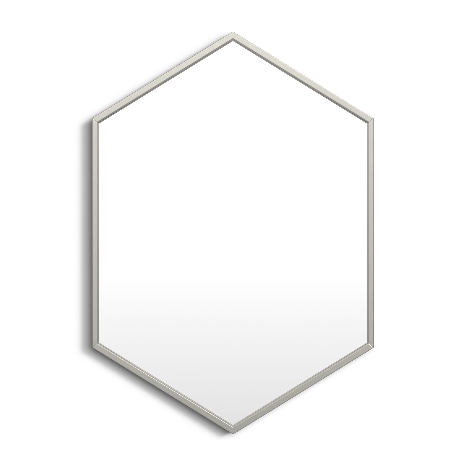 Breckler Metal Mirror, Silver, 31" x 22"