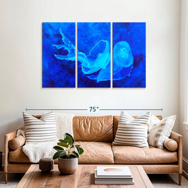Bell Shaped Jellyfish, 36" H x 57" W