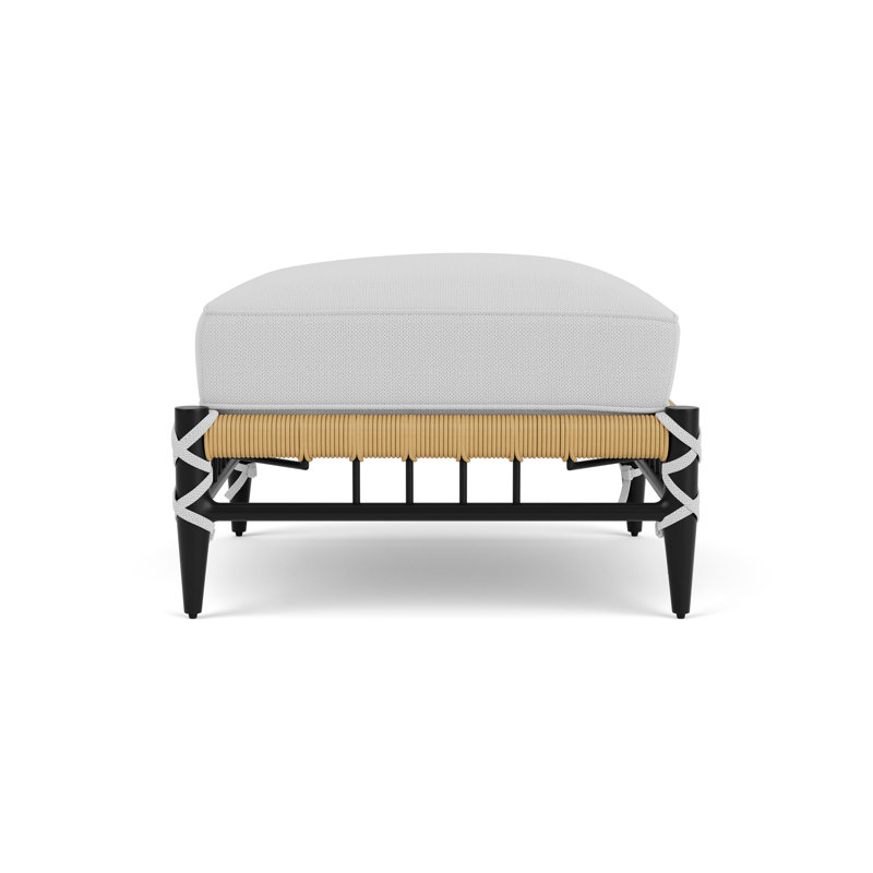 Low Country Square Outdoor Ottoman Patio Ottoman, Reflections Ice