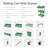 3‑Tier Utility Rolling Cart With Drawer, Mobile Storage Trolley On Wheels For Multi‑Room Household Use