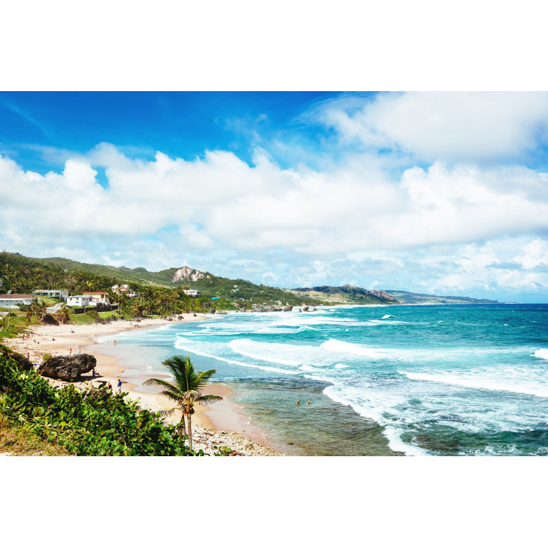 Bathsheba Beach In Barbados by TommL - No Frame Art Prints on Canvas, 61cm H x 91cm W