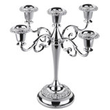 Queen Anne 5 Light Rose Metal Candelabra