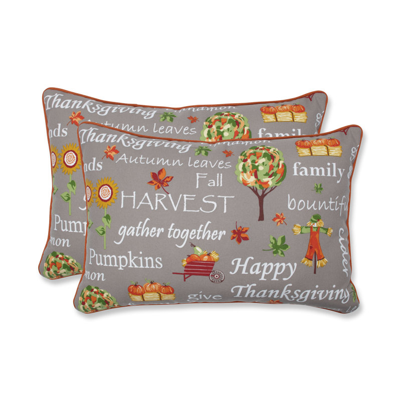  Coussin décoratif intérieur / extérieur Autumn Harvest Haystack, H 16,5 po x l 24,5 po