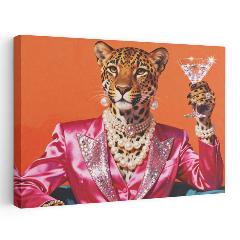 Art contemporain, art animalier contemporain surréel, H 40 po x l 60 po