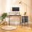 L-Shaped Computer Desk with Storage Shelf 48.8-Inch With Storage Bag and Led Atmosphere Light,Office Home Workstation Featuring a Sturdy Metal Frame and Ample Storage Solutions, For Gaming Studio and Home Office, Black