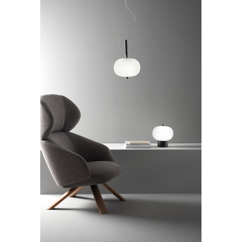 Ilargi 1 - Light LED Pendant, Dark Wood