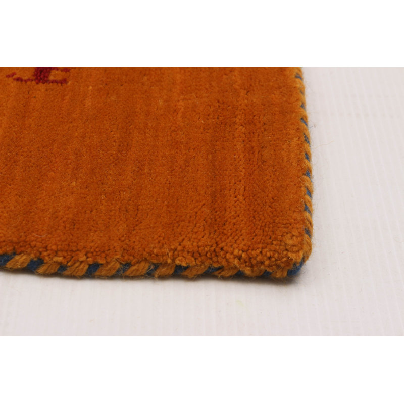 Kashkuli Gabbeh Orange Rug 2'8" x 13'0"