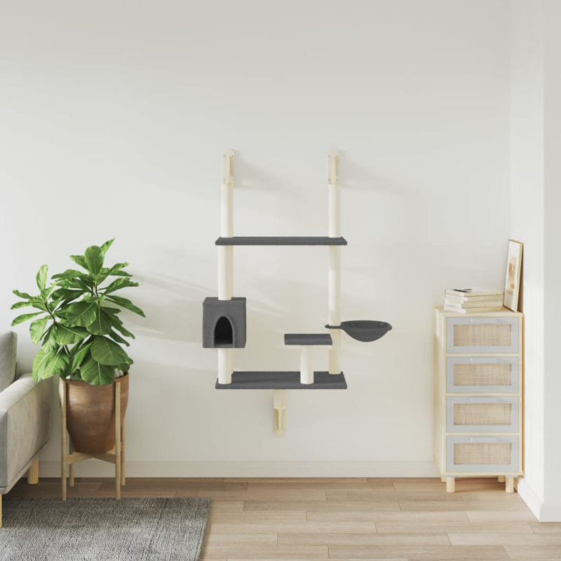 153 cm H Cat Tree / Condo, Dark Grey