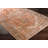 Mags Machine Washable Oriental Brick Red/Orange Area Rug-1495415254