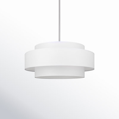 Eline 3 - Light Metal Dimmable Drum Chandelier