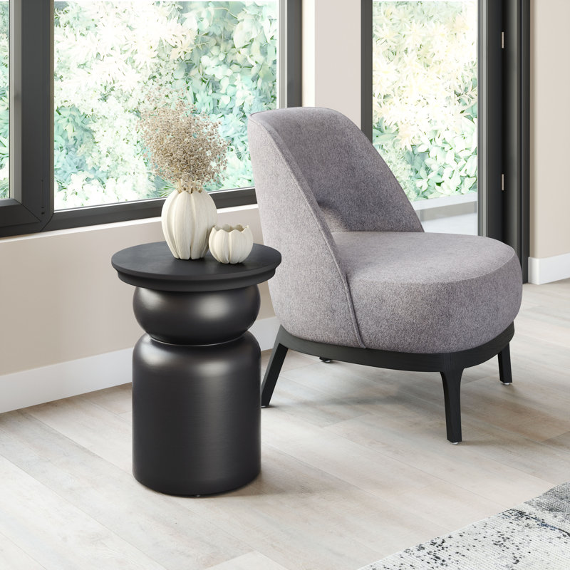 Shondell Solid Wood Tray Top End Table