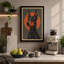 Doberman Rising Geometric - Wrapped Canvas-2071950892-2071950894