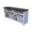 65.3" TV Stand With LED Light Strips And Iron Mesh Barn Door Y Decorative Strip Farmhouse-652014483