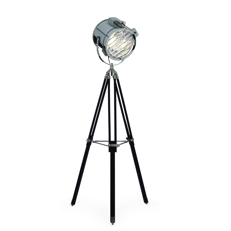 Lowe 68.9'' Black Tripod Floor Lamp