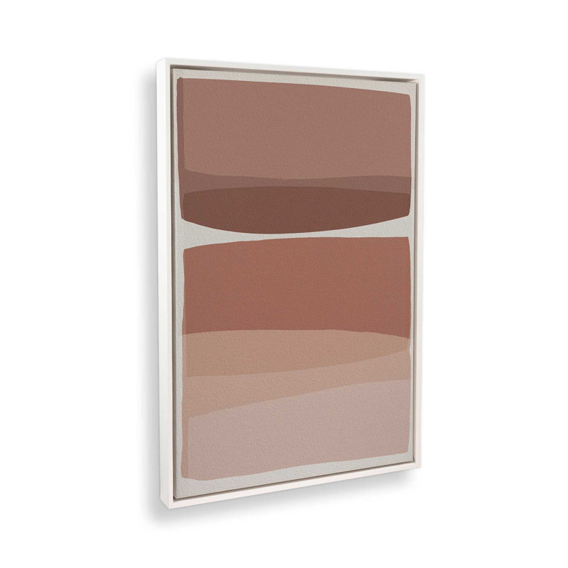«Modern Blush» par Garima Dhawan, impression, Cadre flottant, H 16 po x l 12 po, Blanc