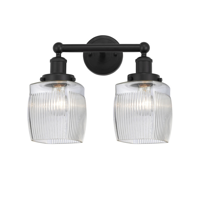 2 - Light Dimmable Vanity Light, Matte Black