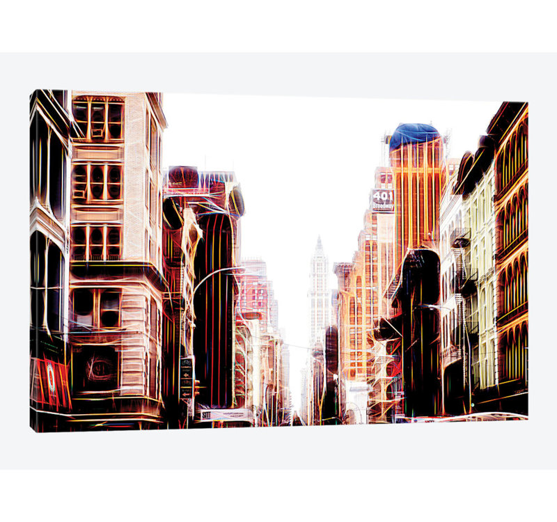 « sequence of immeubles », reproduction d’impression sur toile, H 24 po x l 32 po x P 1 po, Papier d'art encadré noir, Blanc