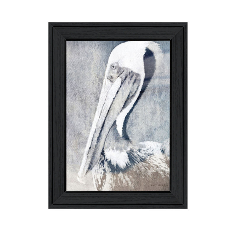 PELICAN Black Framed Print Wall Art