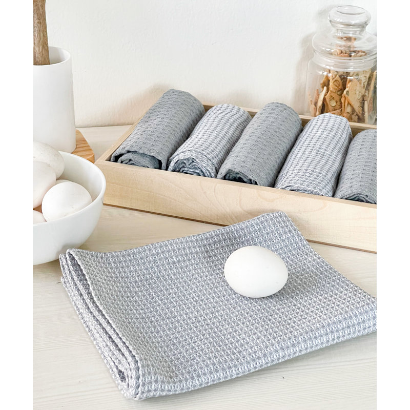 Cotton Dish Cloth Kitchen Towel, Gray