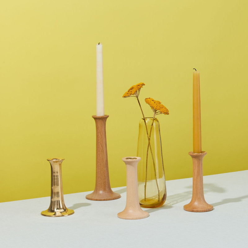 Aurora Glass Table Vase, Amber