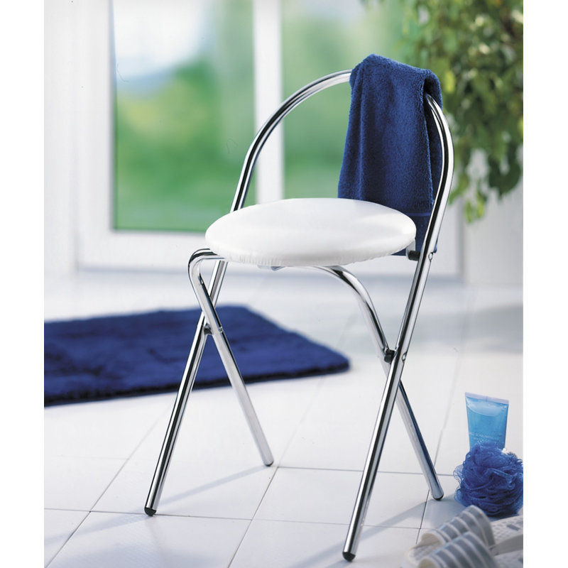 Ronquillo 43cm Metal Shower Bench
