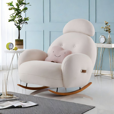Modern Upholstered Rocking Chair Upholstered Rocking Chair