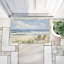 Tapis de porte d'extérieur Chair View on Serene Beach, par Kim Allen, 18 po x 30 po