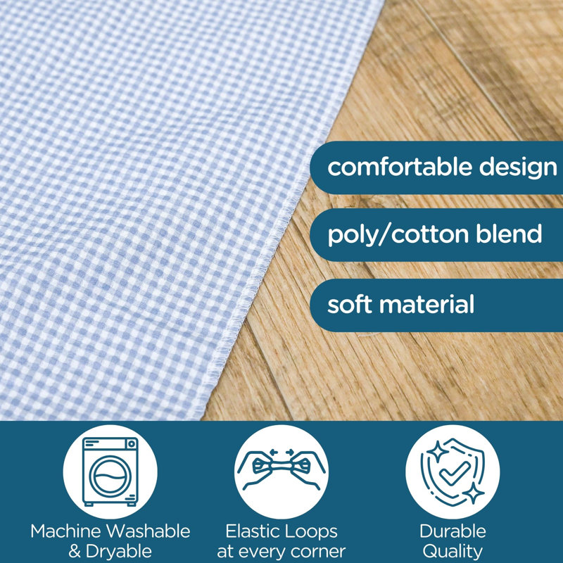 Angels Rest Gingham Cot Sheet  - Set Of 4, Standard