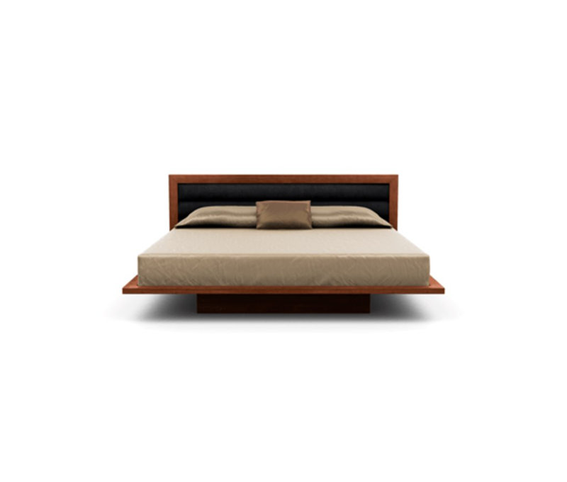 Moduluxe Upholstered Bed, Onyx, King, Cognac Cherry
