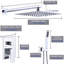 Robinet de douche avec valve brute-68893770