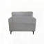 Chaise d'appoint rembourrée en lin