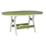 Berlin Gardens Harbor Regular With White Base 64″ Oblong Table