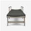 Chaise longue en bois et osier Hampton