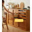 Light Luxury Style Large Capacity Rubberwood Sideboard