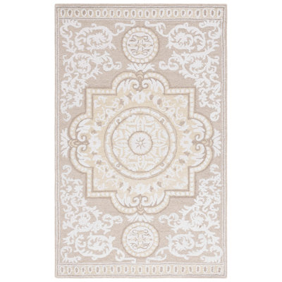 Lutrica Abstract Hand Tufted Wool With Cotton Cloth Backing Oriental Rug